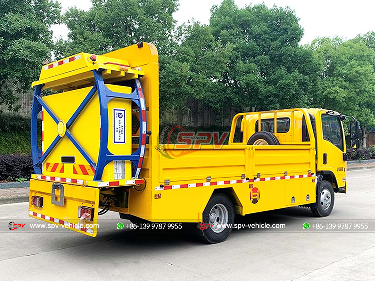 ISUZU Truck Mounted Attenuator Collision Avoidance System - Rear Right Side